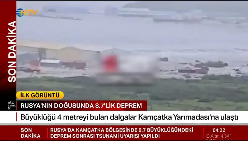 Kamçatka Kıyılarında İlk Tsunami Dalgaları: Güvenlik Önlemleri Alındı