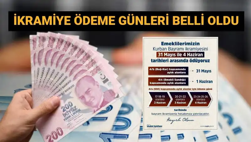 Emekli Bayram İkramiyeleri ne zaman yatıyor? İşte detaylar!