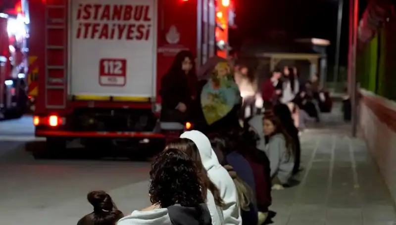 2500 Kişilik Yurt Binasında Yangın Faciaya Yol Açmadı
