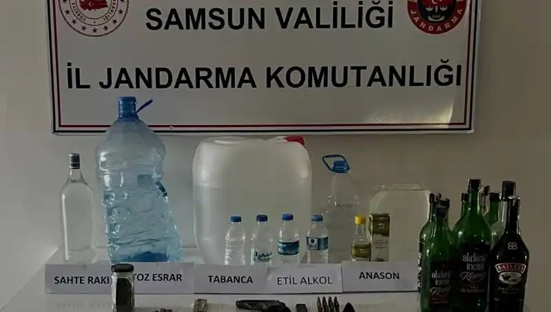 Samsun'da Sahte İçki Operasyonu: Çeteye Darbe Üstüne Darbe!